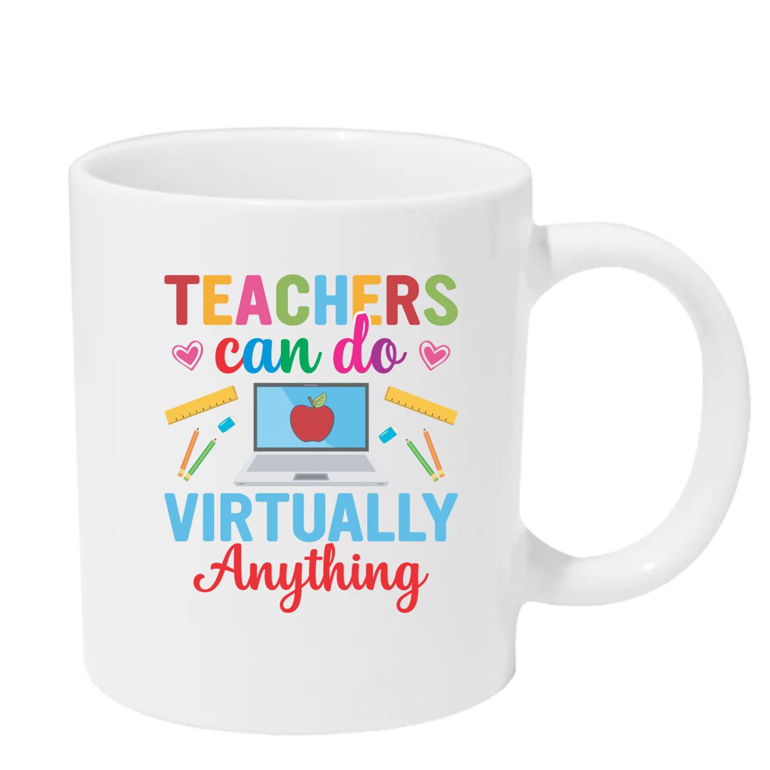 Teachers Can Do Virtually Anything - Remote Teaching Mug