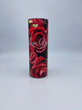 20 oz Travel Mug I love you with full wrap of roses
