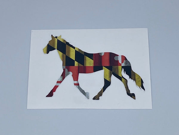 Maryland Flag Horse Decal