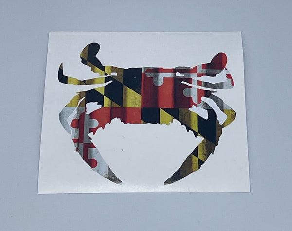 Maryland Flag Crab Decal