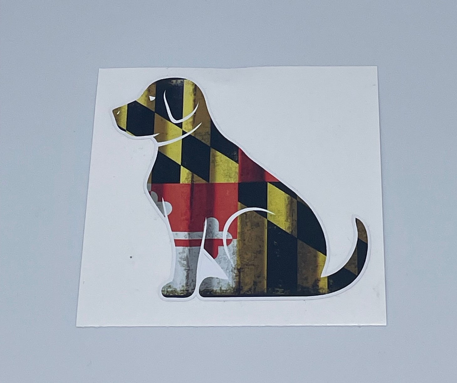 Maryland Flag Dog Decal