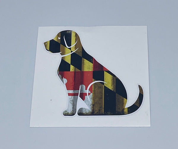 Maryland Flag Dog Decal