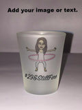 Personalized Frosted Shot Glass, Design your own shot glass