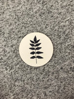 Plant Coasters Round with Cork Bottom (Set of 4)