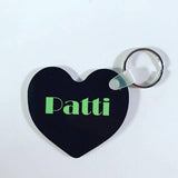 Personalized Custom Photo Heart Shaped Keychain Double Sided